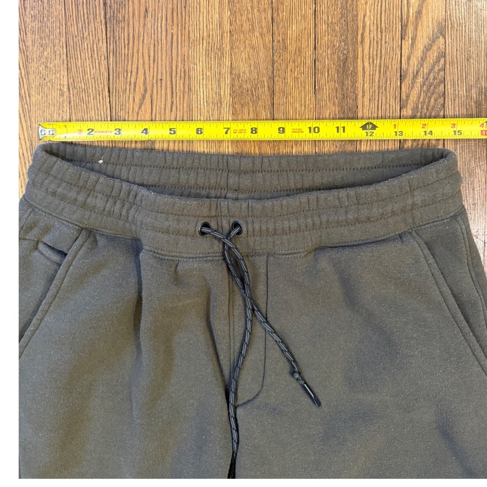 Weatherproof Vintage Mens Fleece Lined Joggers Olive Green Size Large Sweatpants - Picture 6 of 9